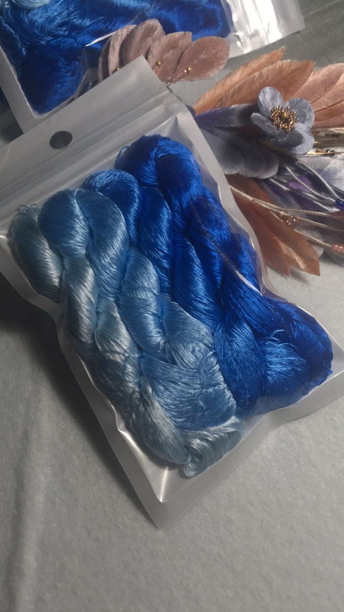 80m Suzhou Embroidery Untwisted Mulberry Silk Thread(#070(1-4) 80m*4) - Ronghua Threads