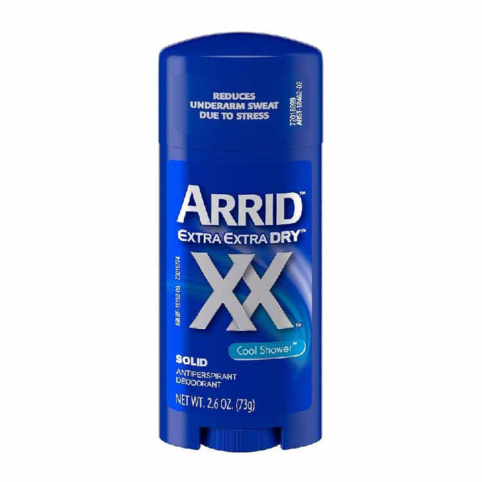 Arrid Extra Dry Solid Antiperspirant Cool Shower 2.6 oz - 12 Pack