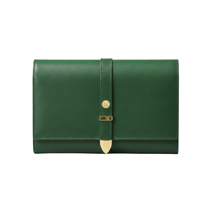 Aspen Forest Green Plant-Based Leather Travel Wallet (Pre-order 28th Nov 2026)