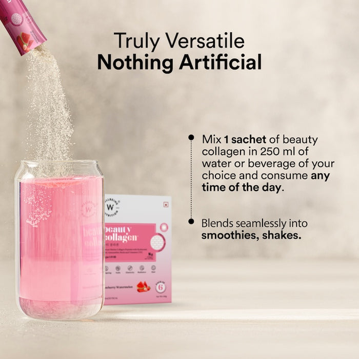 Beauty Collagen Strawberry Watermelon Flavor Gift Sachets(Box of 6)