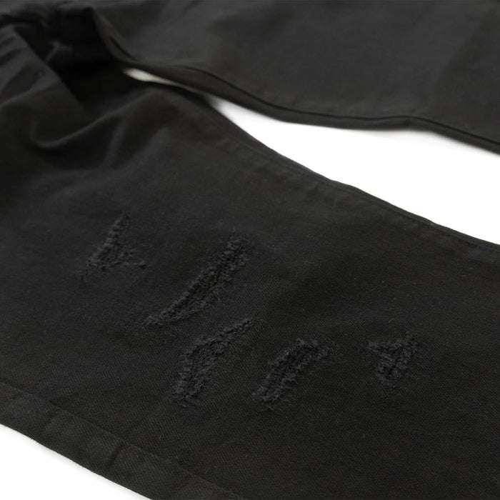 B&T MAKOBI PESCARA DENIM JEANS - M1988B - JET BLACK