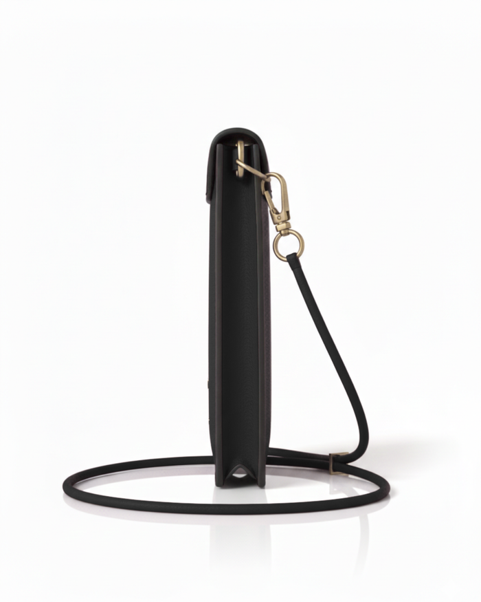 Cancun Black Plant Based Phone & Card Crossbody (Pre-Order For delivery Nov 28th 2026)