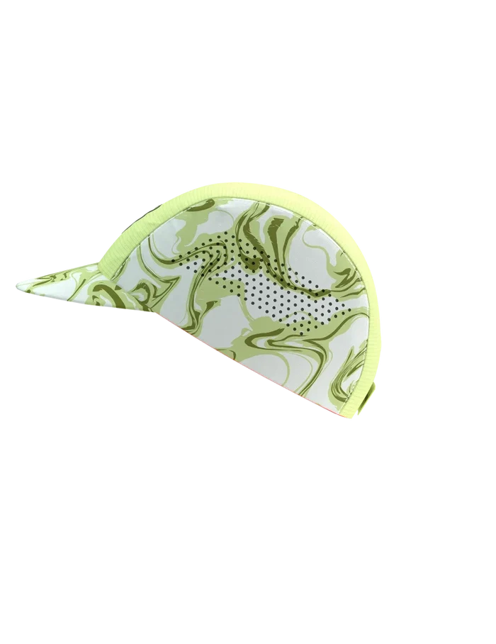 COMPRESSPORT PRO RACING VISOR CAP GREEN CAMO FLUO
