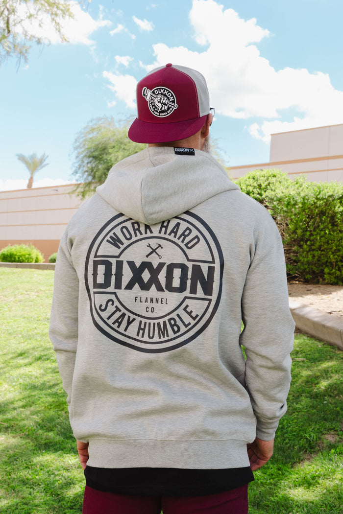 Corpo Zip Up Hood - Black / Grey