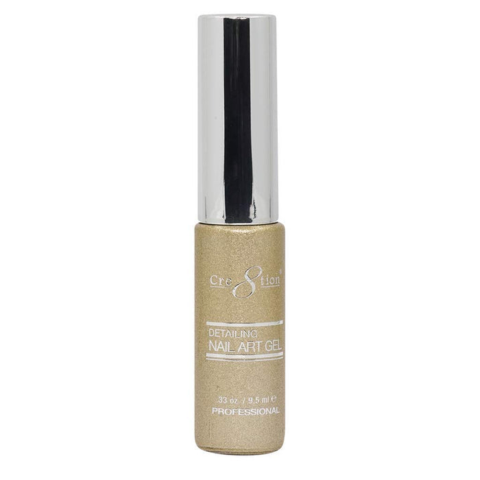 Cre8tion - Gel Nail Polish - Detailing Nail Art (32-Gold Platinum 3)