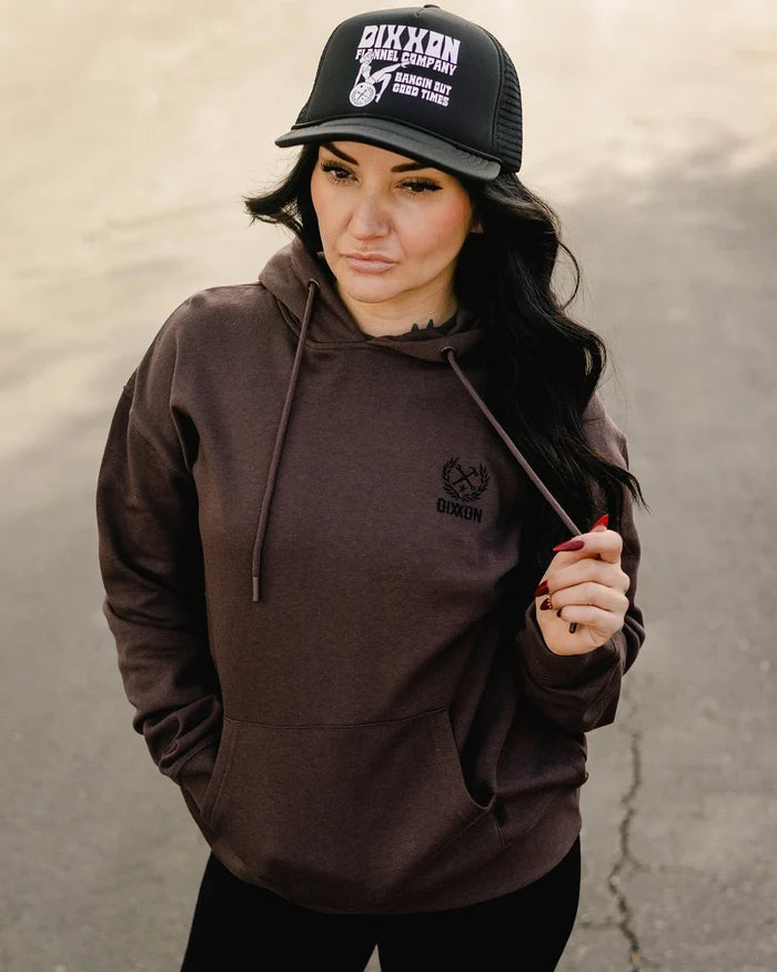 Crest Lightweight Womens Hood - Brown