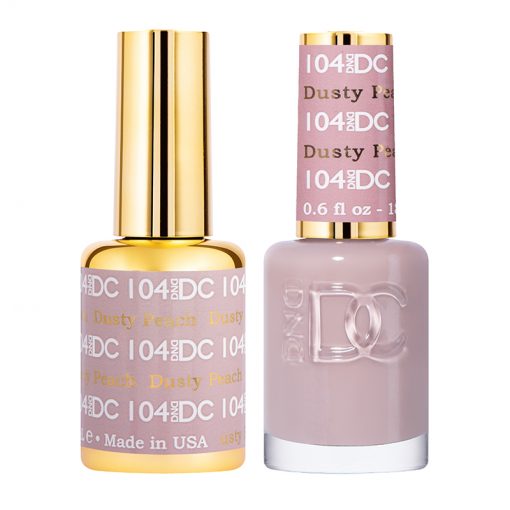 DND DC Gel Nail Polish Duo 104 - Dusty Peach