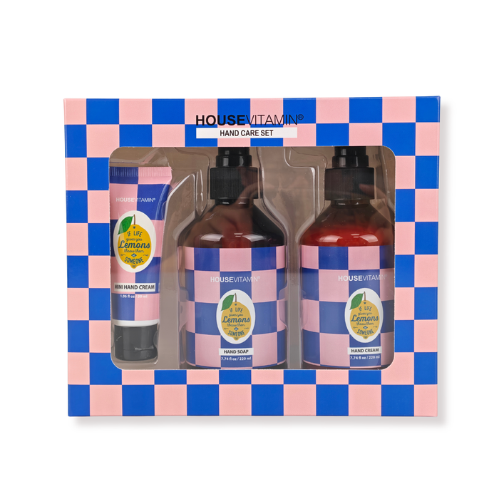 Hand Verzorging Gift Set - Vegan Handzeep | Handcreme - Citroen | Bergamot | Basilicum