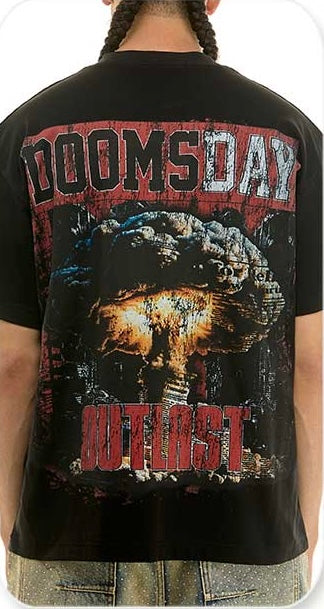 KDNK "DOOMSDAY" RELAXED FIT - KNT099 - BLACK