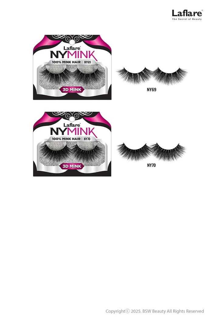 LAFLARE 3D NY MINK LASHES - BSW BEAUTY CANADA