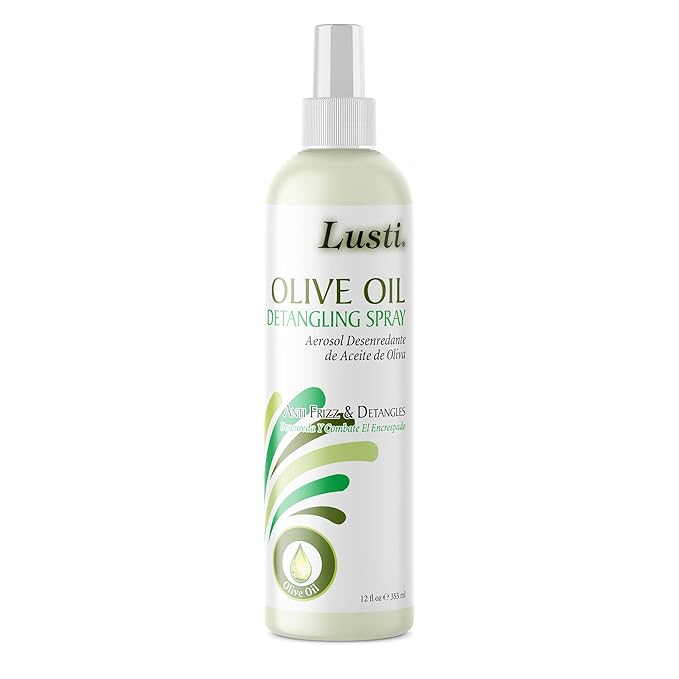 Lusti Olive Oil Detangling Spray, 12 fl oz