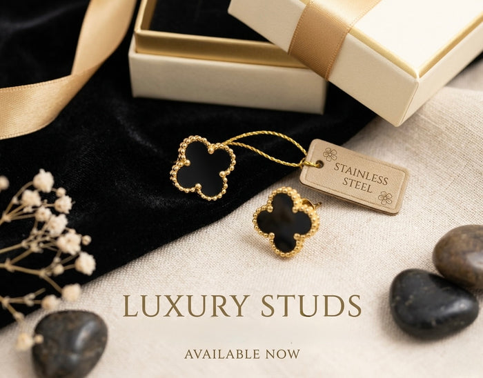 Luxury Clover Studs