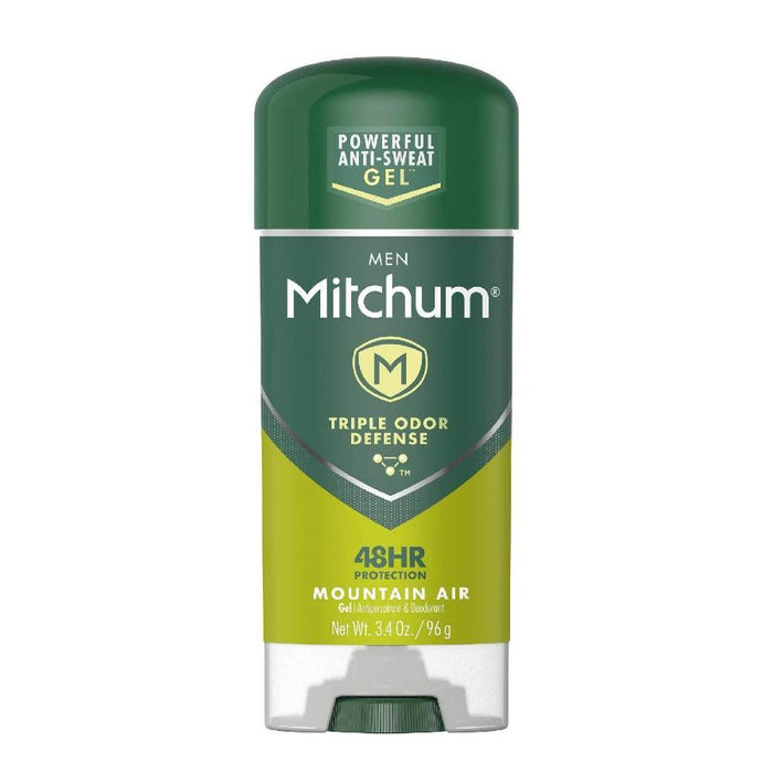 Mitchum Anti-Perspirant & Deodorant Clear Gel, Mountain Air 3.4 oz- 24 Pack