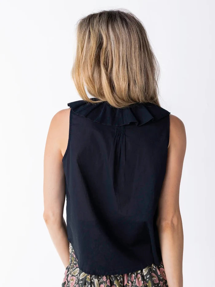 My Favorite Sleeveless Cotton Top - Black-view 6