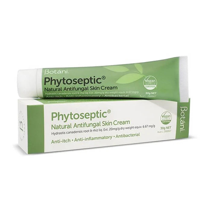 Botani Phytoseptic Natural Antifungal Skin Cream packaging on a white background