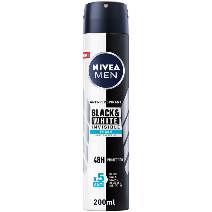 Nivea Men Black & White Invisible 48hr Fresh XL 200ml