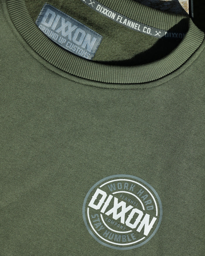 Nuevo Corpo Crewneck - Grey / OD Green