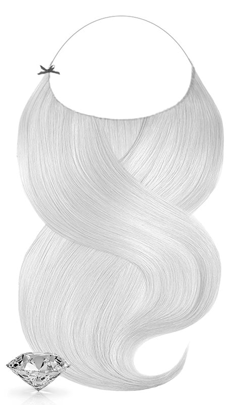 One-Piece / Hallo Hair Extensions Metallic Silver Blonde