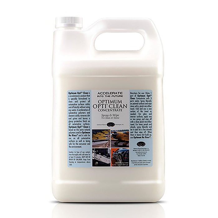 Optimum Opti Clean 1 gallon jug on a white background.