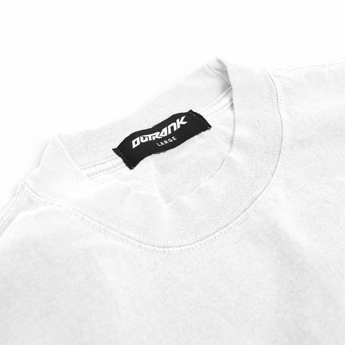 OUTRANK "STAY MOVING ULTRA HEAVYWEIGHT" T-SHIRT - OR4022PR - WHITE PR