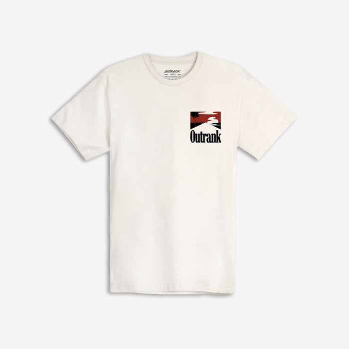 OUTRANK WE SHINE DAY OR NIGHT T-SHIRT - OR3891T - VINTAGE WHITE