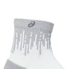 ASICS PERFOTMANCE RUN SOCKS QUARTER BRILLANT WHITE