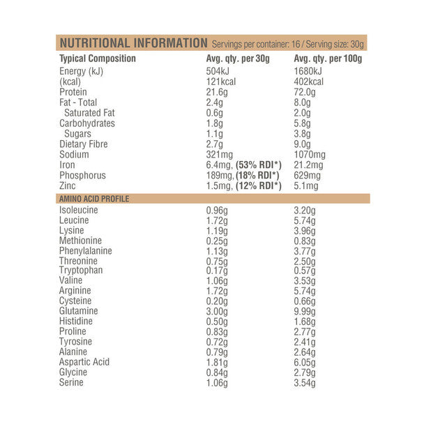 Raw Protein Isolate - Vanilla