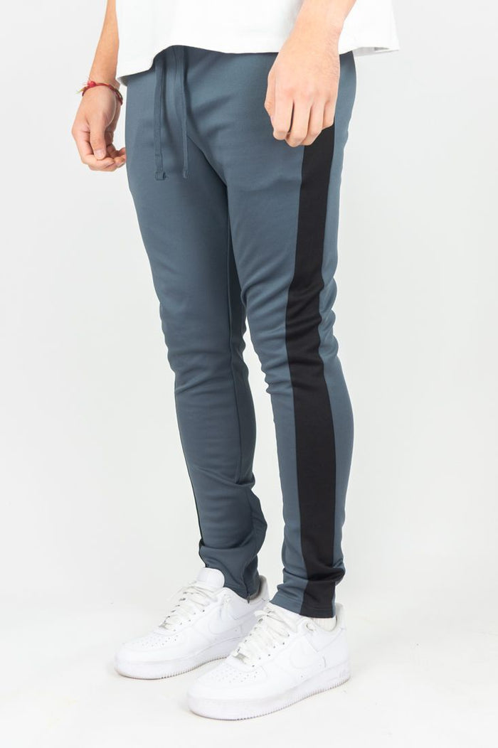 REBEL MIND TRACK PANTS - 100-401 - CHARCOAL/BLACK
