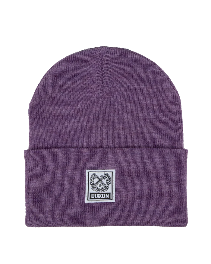 RIBBED BEANIE - Purple