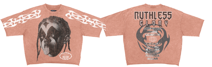 ROKU STUDIO RUTHLESS GLORY WASHED CROPPED SHIRT - RK5481773 - WASHED MAUVE