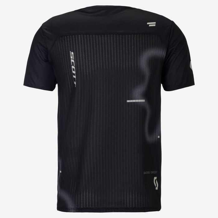SCOTT TEE RACE RUN SS BLACK SPRAY GREY HOMBRE