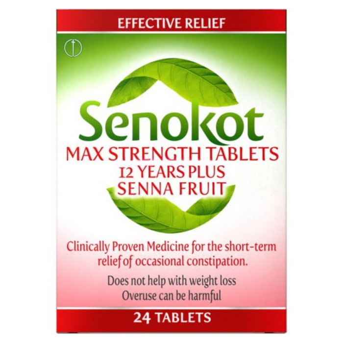 Senokot max strength tablets 12 years plus - 48 Tablets (P)