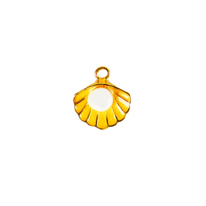 Shell Charm - Yellow