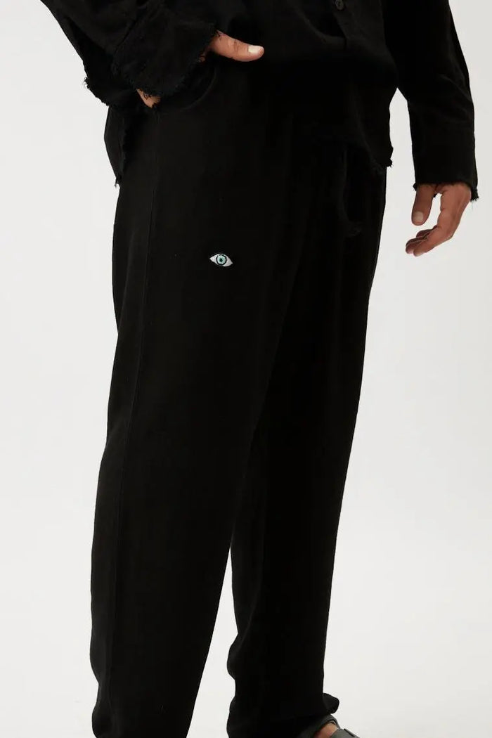 SOFT SL Linen Pants – Black TFU-TFU shop