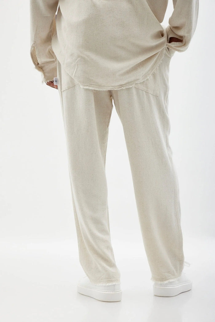 SOFT SL Linen Pants – Melange Stone TFU-TFU shop