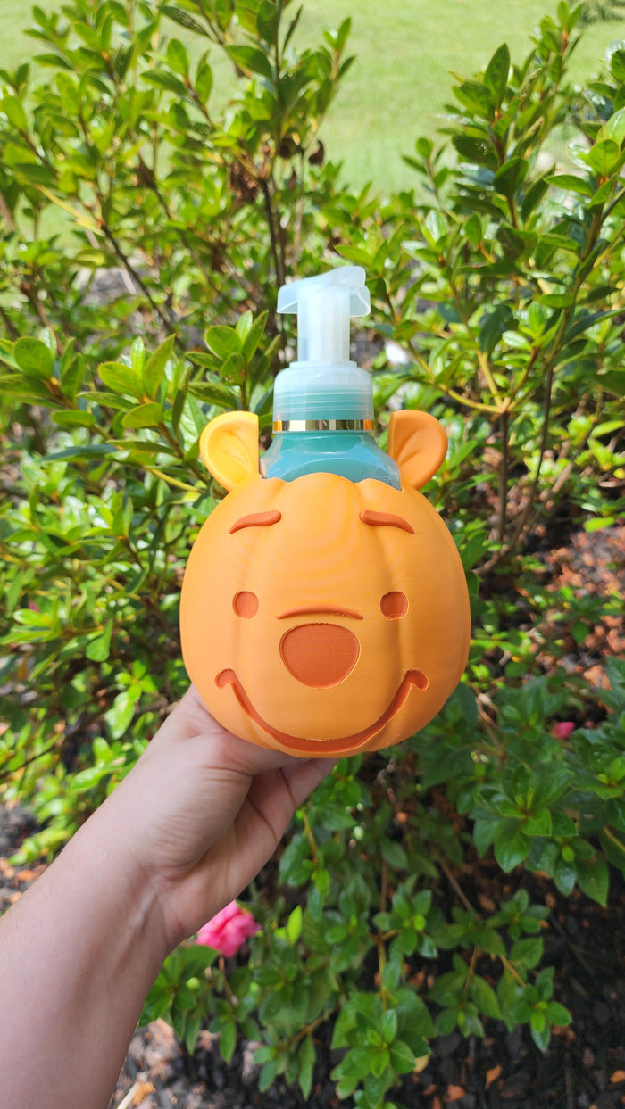 *STL /3MF FILE ONLY*Halloween Bear Pumpkin Bath & Body Foam Soap Holder Digital File