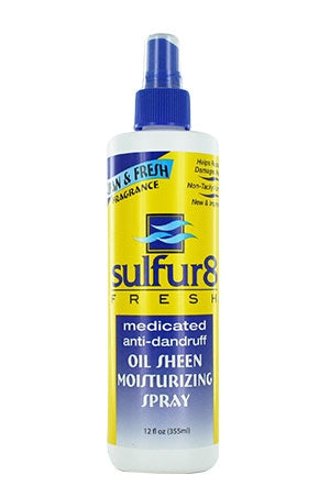 Sulfur 8 Fresh Oil Sheen Moisturizing Spray (12oz)