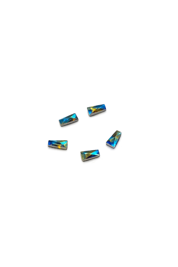 Swarovski Nail Art AB Column Crystals 5pcs