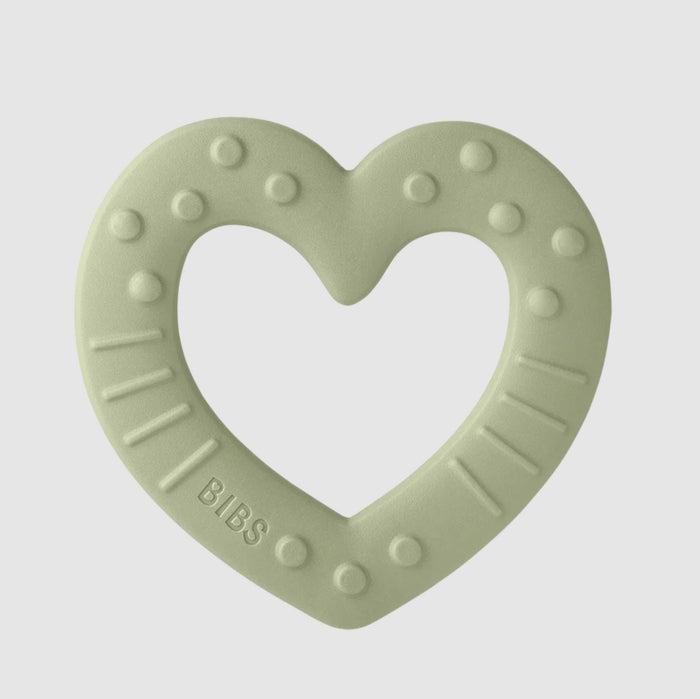 Teether - Heart - Sage