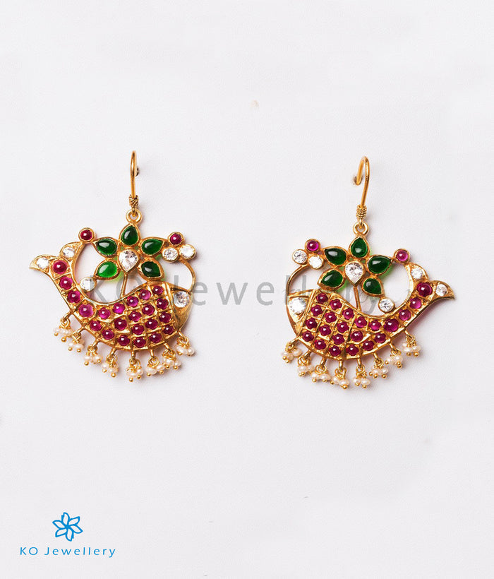 The Jalaja Silver Fish Earrings