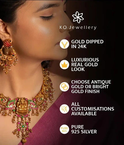 The Jhilmil Silver Layered Necklace (3 layers)