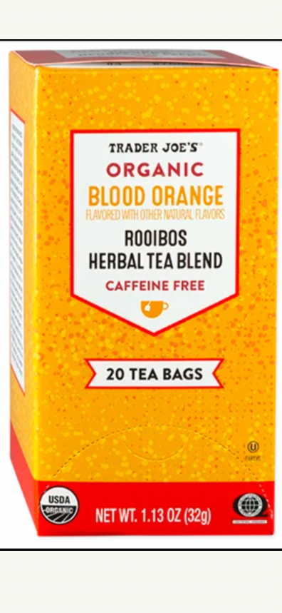 Trader Joe’s Organic Blood Orange Rooibos Herbal Tea Blend - 20 teabags