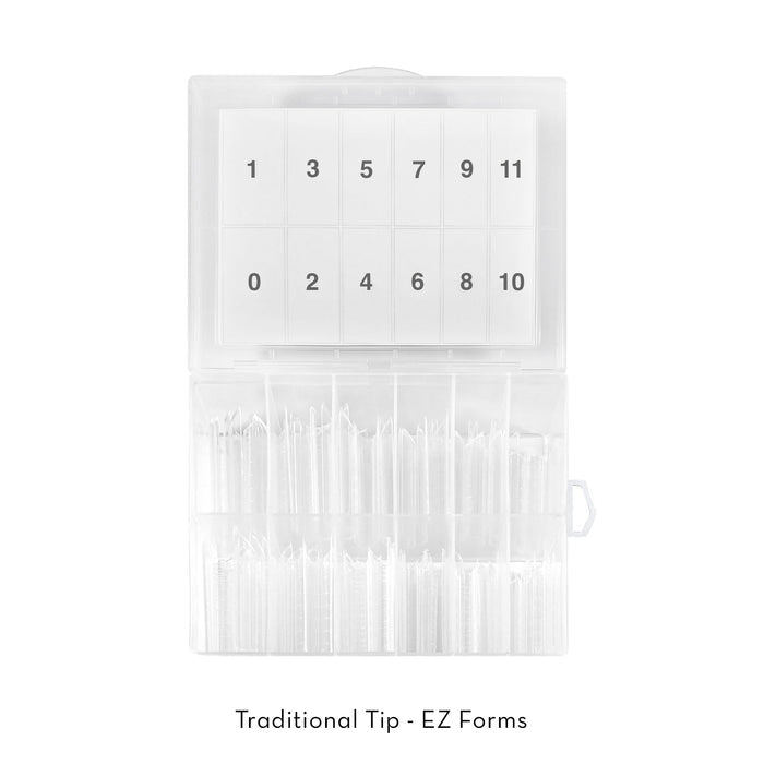 Traditional Tip EZ Forms | 120pc Box | EZ Forms by Fuzion