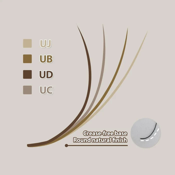U Curl Lash Extensions | UJ UB UC UD Volume & Classic Mix Tray| Swaniya Lashes
