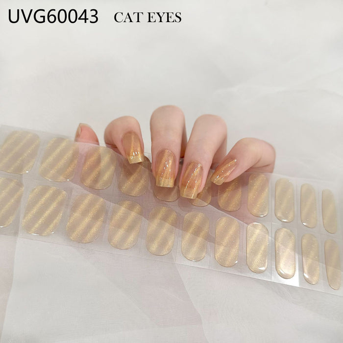 UV gel nail sticker semi-cured UVG60043
