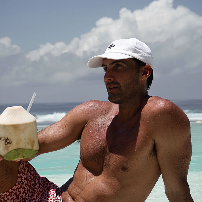 White Mens Cap