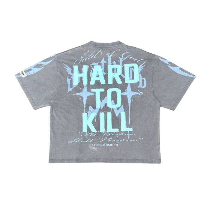 WRATHBOY "HARD TO KILL" OVERSIZED T-SHIRT - WB615 - GREY