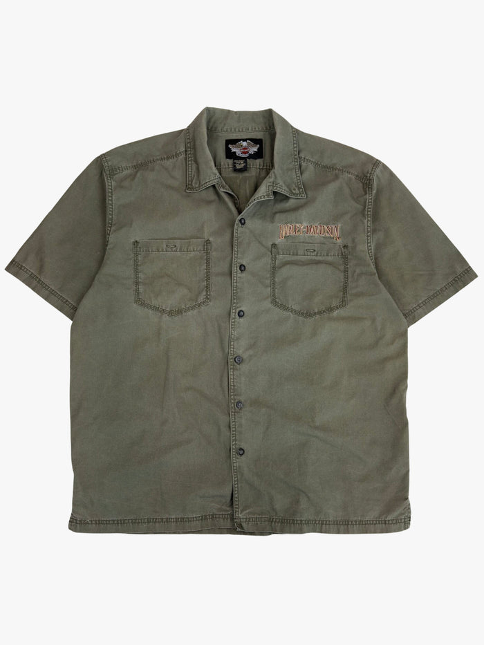 2000's Harley Davidson Short Sleeve Button Up Shirt