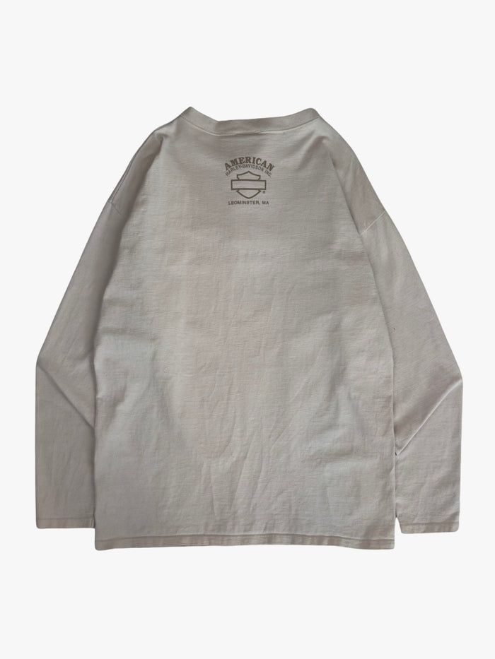 2010's Harley Davidson Henley Long-sleeve