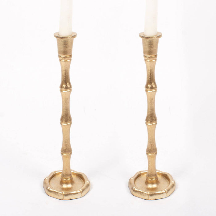 2pc Candlestick Set - Gold